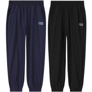 [엔비에이키즈(아동)]NBA 로고와펜 트리코트스판 조거팬츠 (K233TS040P SET)(K233TP040