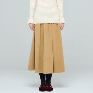 코듀로이 바베리 A라인 스커트 (UFKWBS488N-CAMEL)