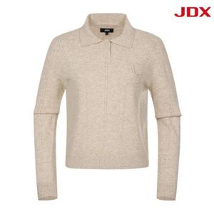JDX 세이브존07 여성 골지 카라 풀오버 X2SPW5343-BE