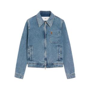 AMI Paris 아미 드 쾨흐 코튼 집업 재킷 H25HJK835DE0046