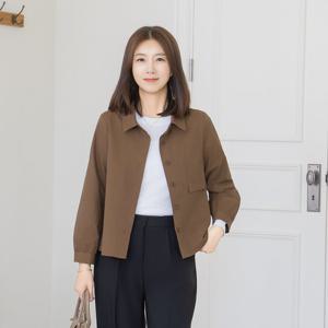 엄마옷 마담4060 원포켓카라자켓 중년여성 데일리 -ZJK2509010-