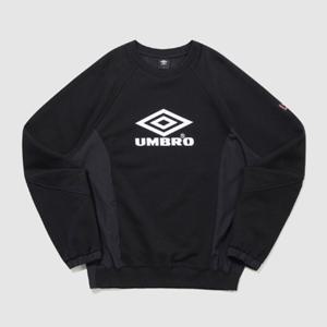 [엄브로]엄브로 HBL 하이브리드 니트 맨투맨 블랙 UQ321CFS97BLK