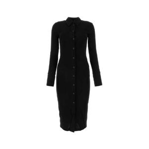 HELMUT LANG Black viscose shirt dress N05HW601 001
