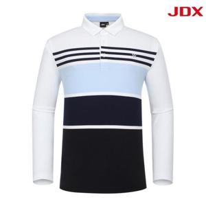 JDX 세이브존07 남성 멀티 배색 티셔츠 X2TLW1444-WH