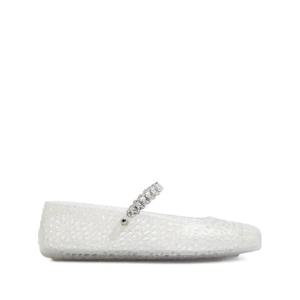 25 FW 지미추 크리스털 장식 발레리나 플랫 0000097366L TP442849308