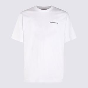 데일리 페이퍼 로고 프린트 크루넥 티셔츠 2422071 WHITE