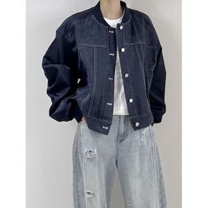 [헤레이스]보잉 배색 청자켓_YMSH25FW124