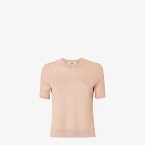 펜디 반팔 티셔츠 FZXD57AUZRF1SAU Pink