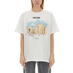 MOSCHINO 로고가 있는 티셔츠 071205411001