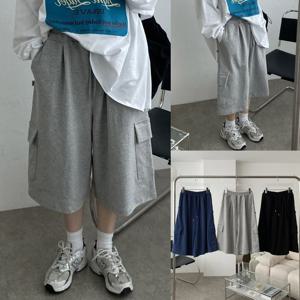 [아이우먼]위쉬몰 GB 핀턱카고버뮤다밴딩팬츠(V260H509) 빅사이즈