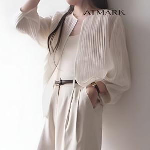 ATMARK 플리츠오프닝시스루가디건_AA56CD019G