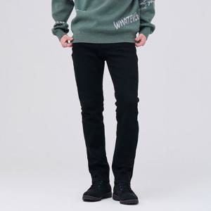 [체이스컬트]남성 블랙 히든밴딩 슬림 데님 팬츠-EEZK2301B03
