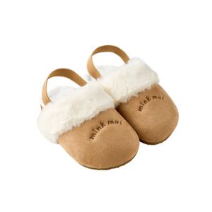 [밍크뮤]SC (베이지)플러피FUR블로퍼 35C1482701 아기구두 남여공용 걸음마신발