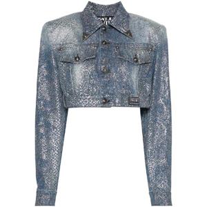 베르사체 진스 꾸뛰르   데님 자켓 SS24 76HAS458DS013M30 5190161 Blue