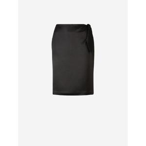 생로랑   긴팔원피스 SS24 776450 Y6H40Crepe Satin Reliefe 2567526 Black