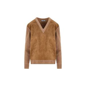 프라다   니트 FW25 P24T2B173PF0C59 6123160 Cammellotabacco