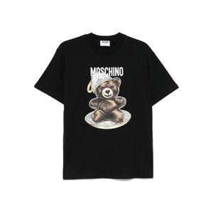 모스키노   반팔 티셔츠 FW25 5541 V0724 1555 5739535 BLACK