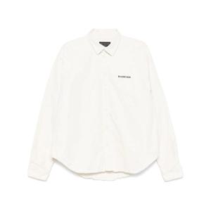발렌시아가   긴팔 셔츠 SS25 822840 TRWA5 9000 5796633 WHITE
