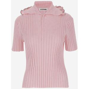 질샌더   반팔 티셔츠 SS25 J03GL0114J18346664 5624595 Pink