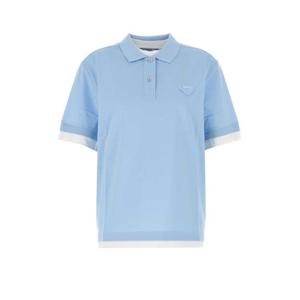 프라다 반팔 티셔츠 39586SOOO1736 F0012 Light Blue
