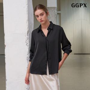 GGPX 실키 글로시 오버핏 셔츠 (GPCBA030D)