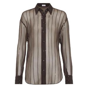 브루넬로쿠치넬리   셔츠 FW25 MF940RI516C4222 6239214 Brown