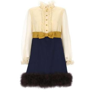 발렌티노 PAP   긴팔원피스 SS25 6B0VADJ598TDSV 5635536 PROVENCE BLUEBETULLA