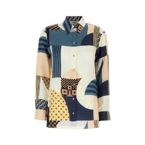 펜디   긴팔 셔츠 SS25 FS8274AUQM F1SAT 5684081 Printed