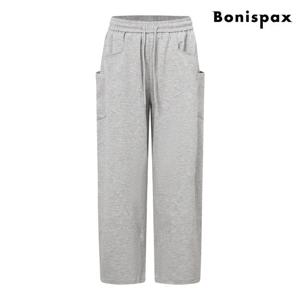[보니스팍스(여성의류)]카고 밴딩 와이드 롱 팬츠 (XP3TA015L0)