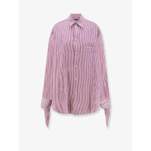 발렌시아가   셔츠 FW25 852322 TGM025075 6366205 PLUM  WHITE