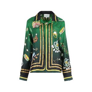 카사블랑카   긴팔 셔츠 SS24 UMPS24SH0060101 5665510 green