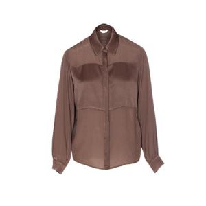 리우조   긴팔 셔츠 FW25 MF5106T257890915 6134439 Brown
