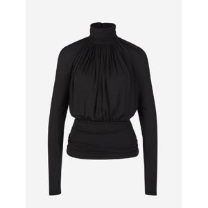 생로랑   블라우스 FW23 750261 Y5F63JERSEY CREPE FLUIDE 2062732 Black