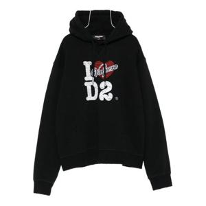 디스퀘어드2 후드 티셔츠 S72GU0504 S25516900 Black