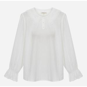 [써스데이아일랜드][여성]레이스 믹스 블라우스(T256MBL157W)