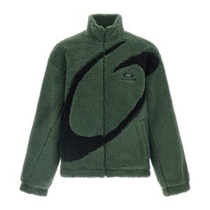 발렌시아가 맥시 로고 셰르파 하이넥 재킷 850858TMQ26 2840