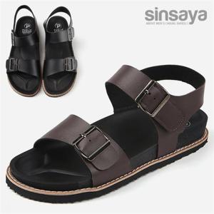 [신사야] 블랙아웃솔 버클 남성샌들 SSY1786