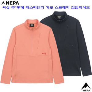 [네파][티셔츠 여성티셔츠](7K85411)_여성 패스파인더 스트레치 기모 집업티셔츠