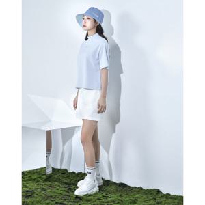 헤지스 골프 여성 24SS 클리어런스바이올렛 반하이넥 반팔 티셔츠 HWTS4B912V1