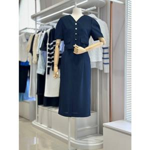올리브데올리브 (OW4MO449) 레이어드핏 H라인롱원피스 OLIVE  DES  OLIVE