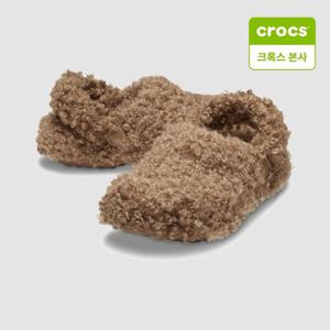[크록스]남녀공용 클래식 두들 퍼 라인드 클로그 세피아 210849-2EY