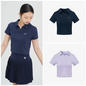 [휠라] FILA 여성용 코튼스판 세미크롭 카라티셔츠 FS2TSH2253F 2종