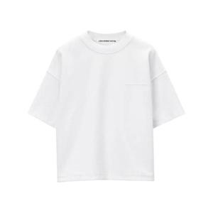25 FW 알렉산더왕 엠보싱 로고 티셔츠 6CC3241053100 TP438669404