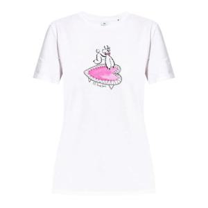 PS 바이 폴스미스 여성 화이트 반팔 티셔츠 W2RG799 TP517101