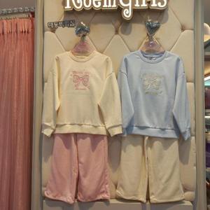 로엠걸즈 DP01 리본 와이드배색 셋업 RGSM2582C