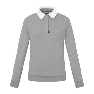 [핑] 여성 테잎 장식 카라 긴팔 티셔츠 121E3TO152_MG