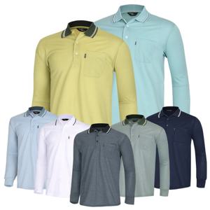 [파파브로] 남성 국내제작 넥 배색 포인트 카라티셔츠 IU-KAA-Q016