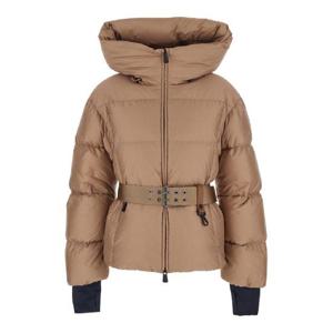MONCLER GRENOBLE Nisene Pink Down Jacket with Buckled Belt on the Front and Logo Patch on the Sleeve in Tech Fabric Woman 1A00008598E0513