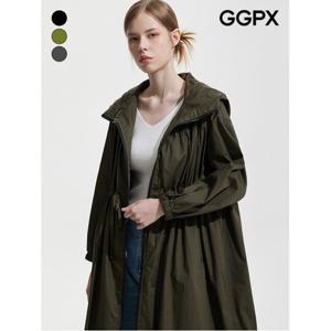 [GGPX]루즈핏 가을 빅 후드 롱 야상 점퍼 (GP9JP006F)