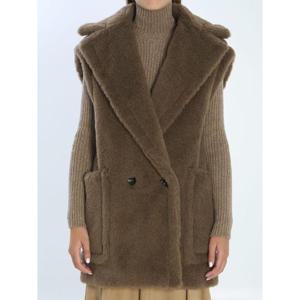 막스마라  BORMIDA 보르미다 테디 베스트 여성 코트 FW25 252127625360010501004 6272477 BROWN